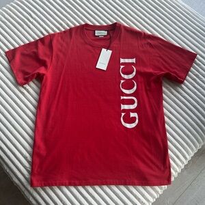 Gucci Red Short Sleeve Tee